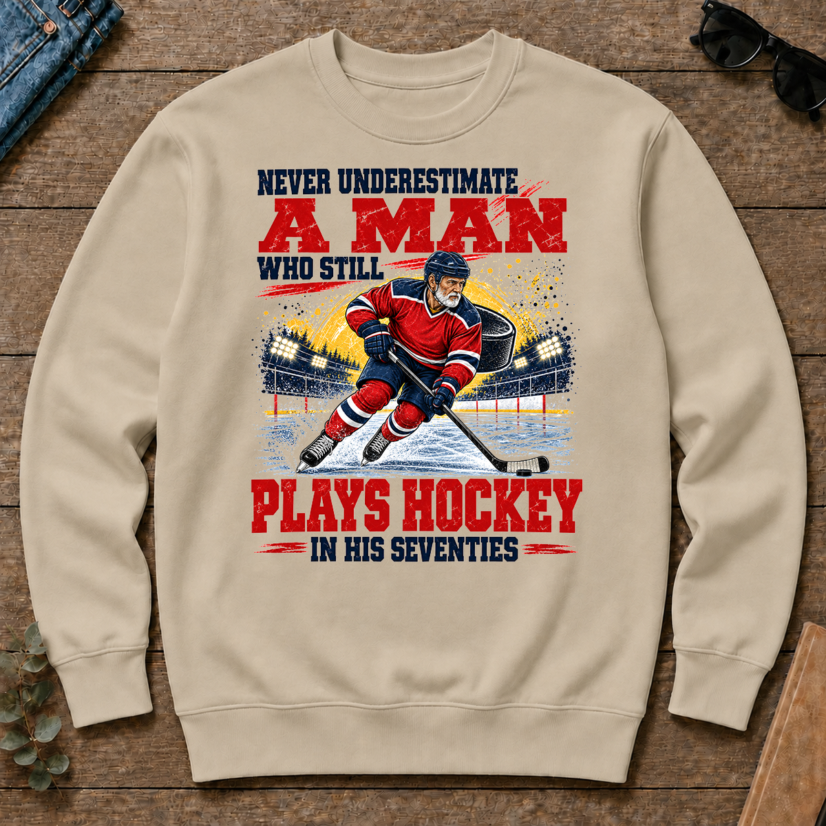 A Man Still Plays Hockey In His 70s - sand - CS2D-Sand
