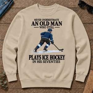 An Old Man Still Plays Ice Hockey In His Seventies - sand - CS2D-Sand