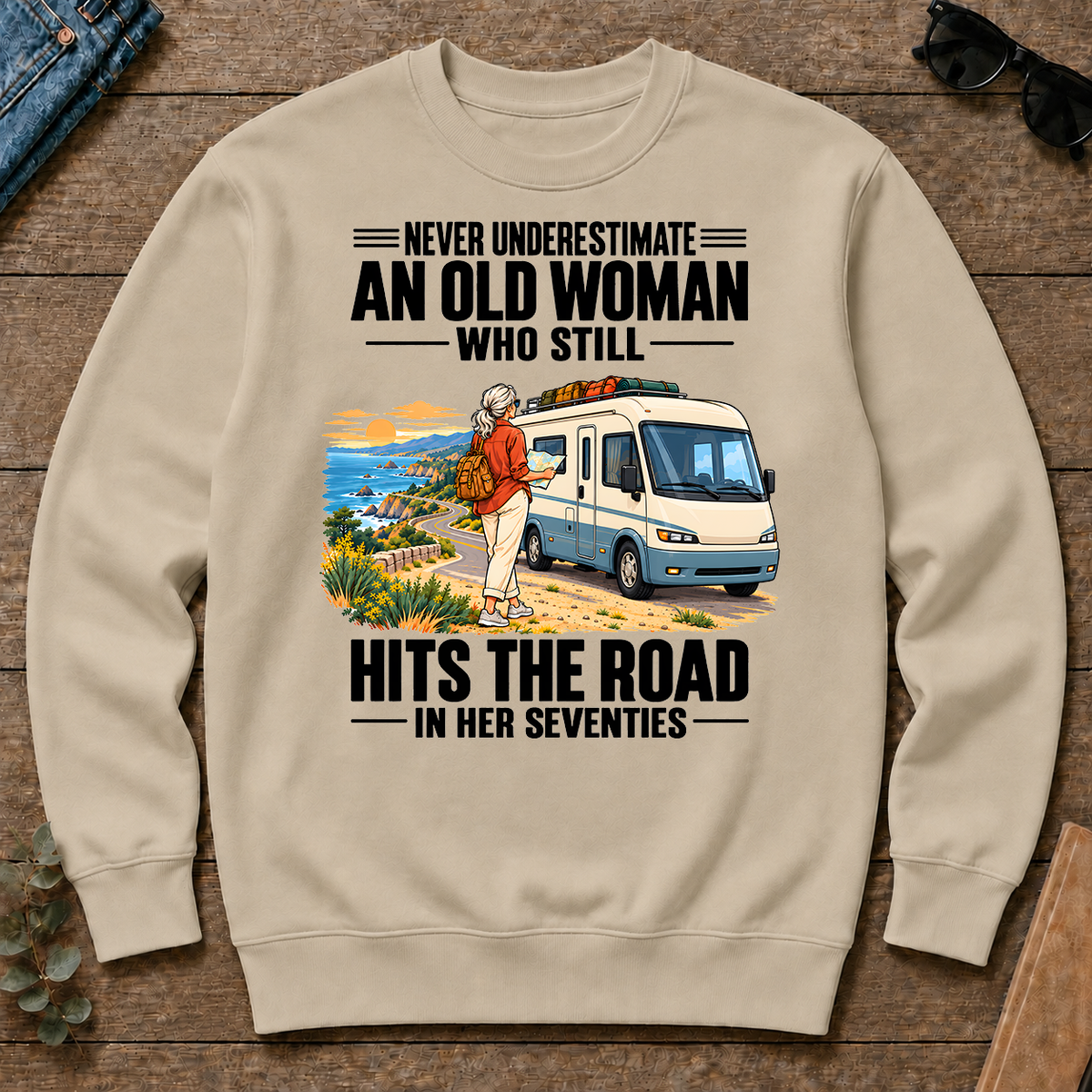 An Old Woman Still Hits The Road In Her 70s - sand - CS2D-Sand