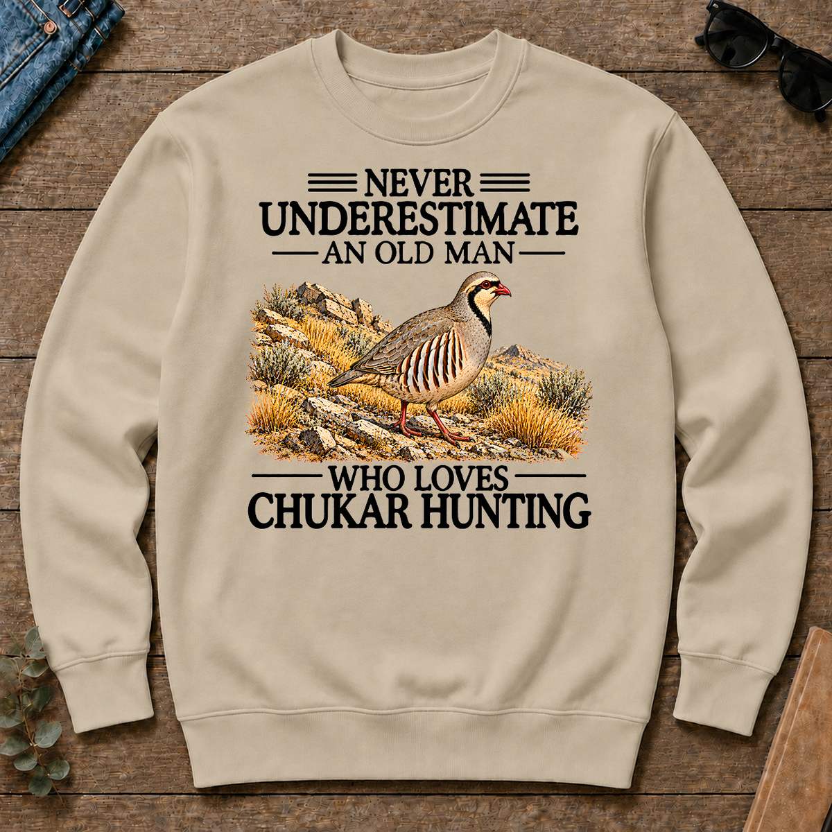 Never Underestimate An Old Man Who Loves Chukar Hunting - sand - CS2D-Sand