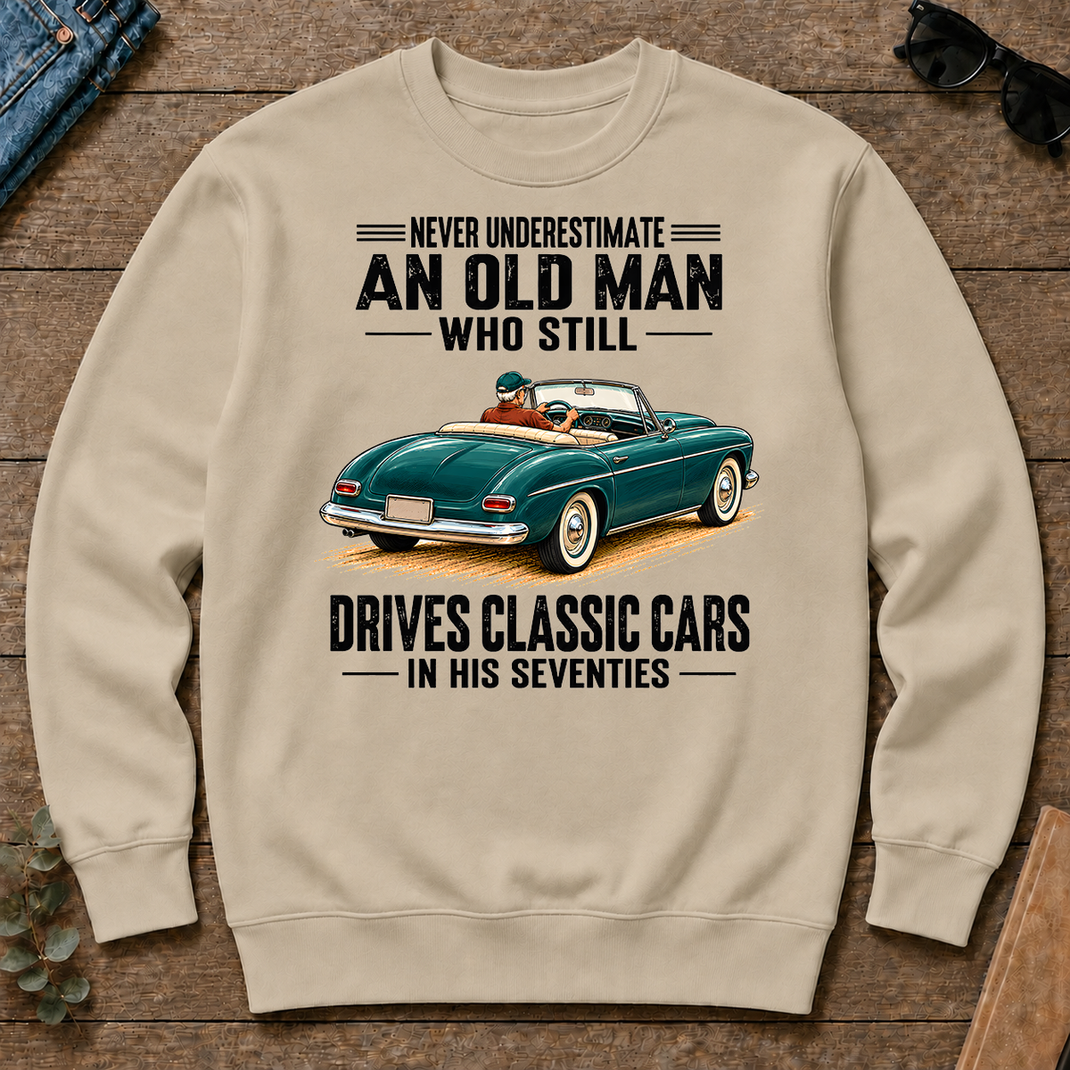 An Old Man Still Drives Classic Cars In His 70s - sand - CS2D-Sand