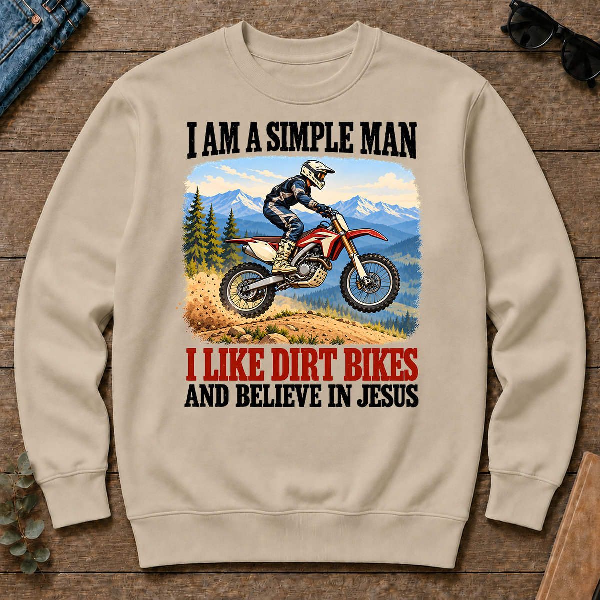I Like Dirt Bikes And Believe In Jesus - sand - CS2D-Sand