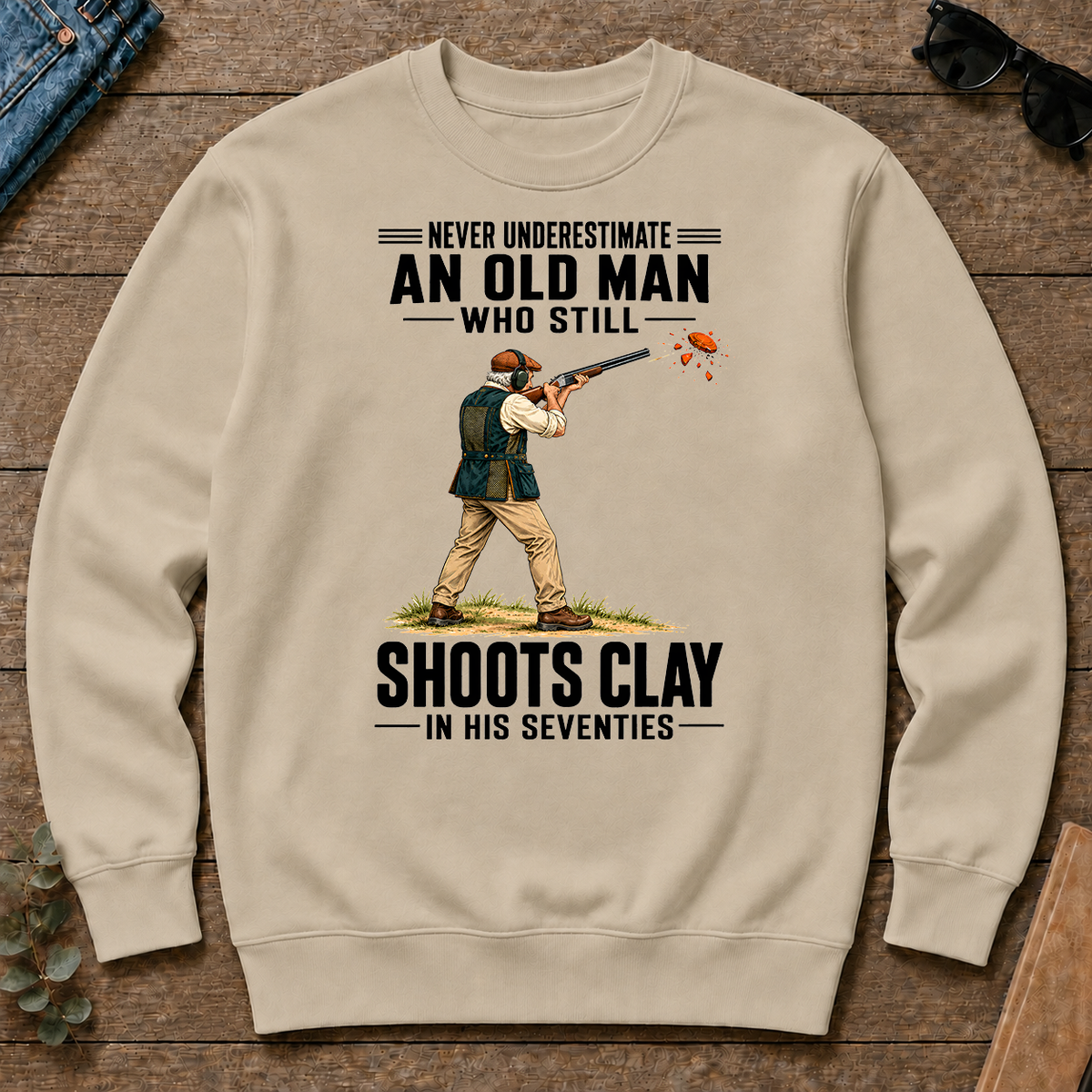 Never Underestimate An Old Man Shoots Clay In His 70s - sand - CS2D-Sand