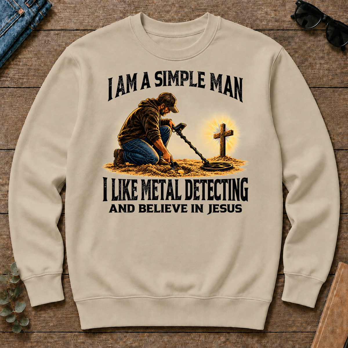 I Am Simple Man I Like Metal Detecting - sand - CS2D-Sand