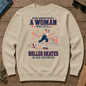 Never Underestimate A Woman Still Roller Skates - sand - CS2D-Sand