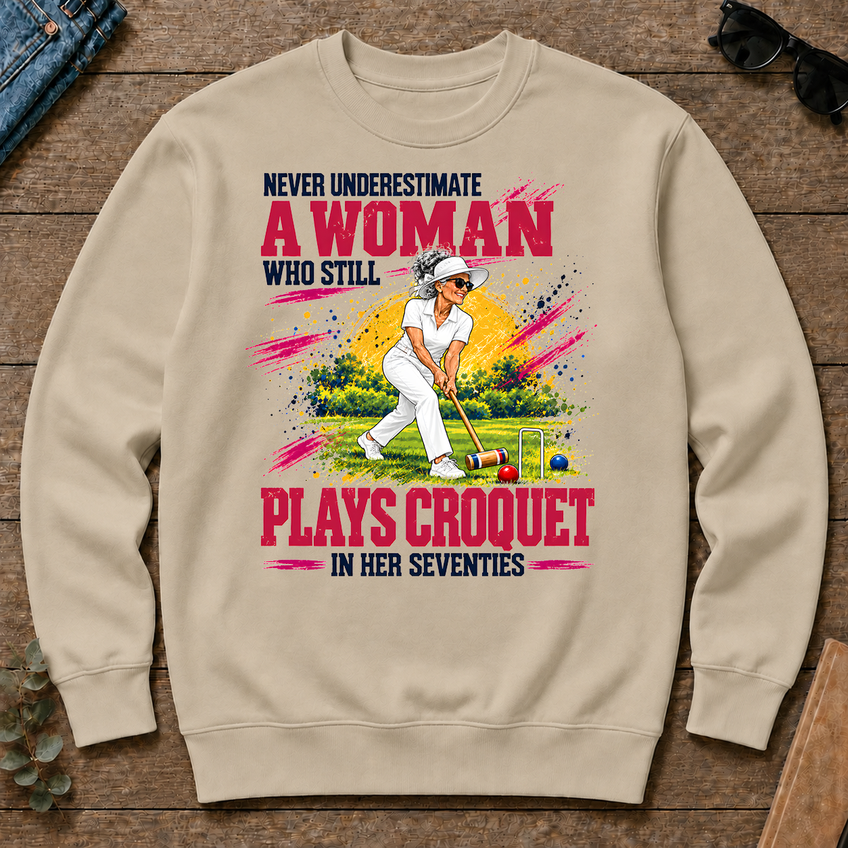A Woman Still Plays Croquet In Her 70s - sand - CS2D-Sand