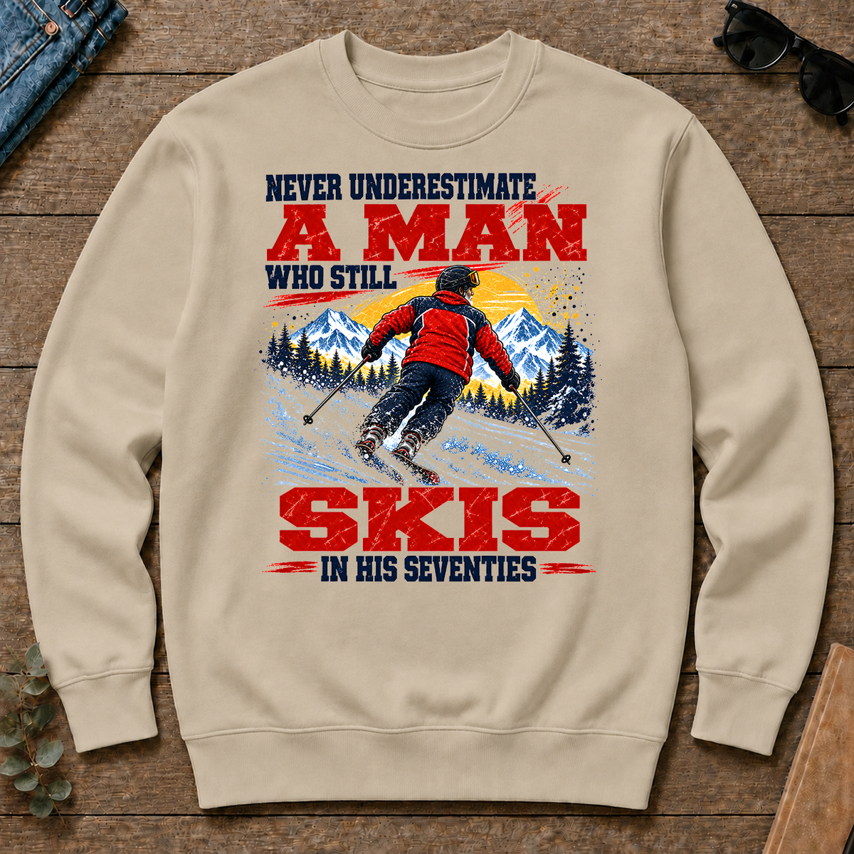 A Man Still Skis In His 70s - sand - CS2D-Sand