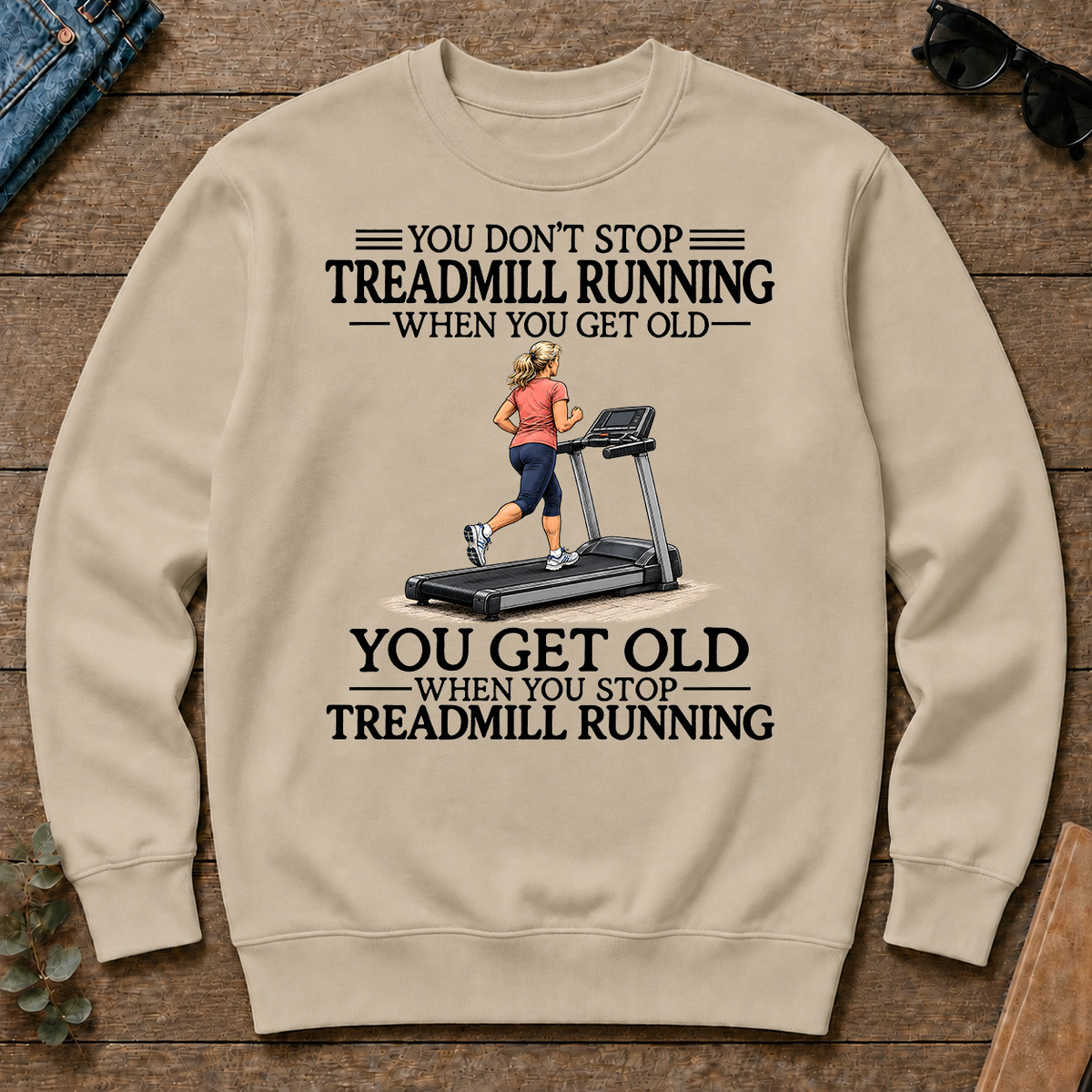 Don't Stop Treadmill Running Woman - sand - CS2D-Sand