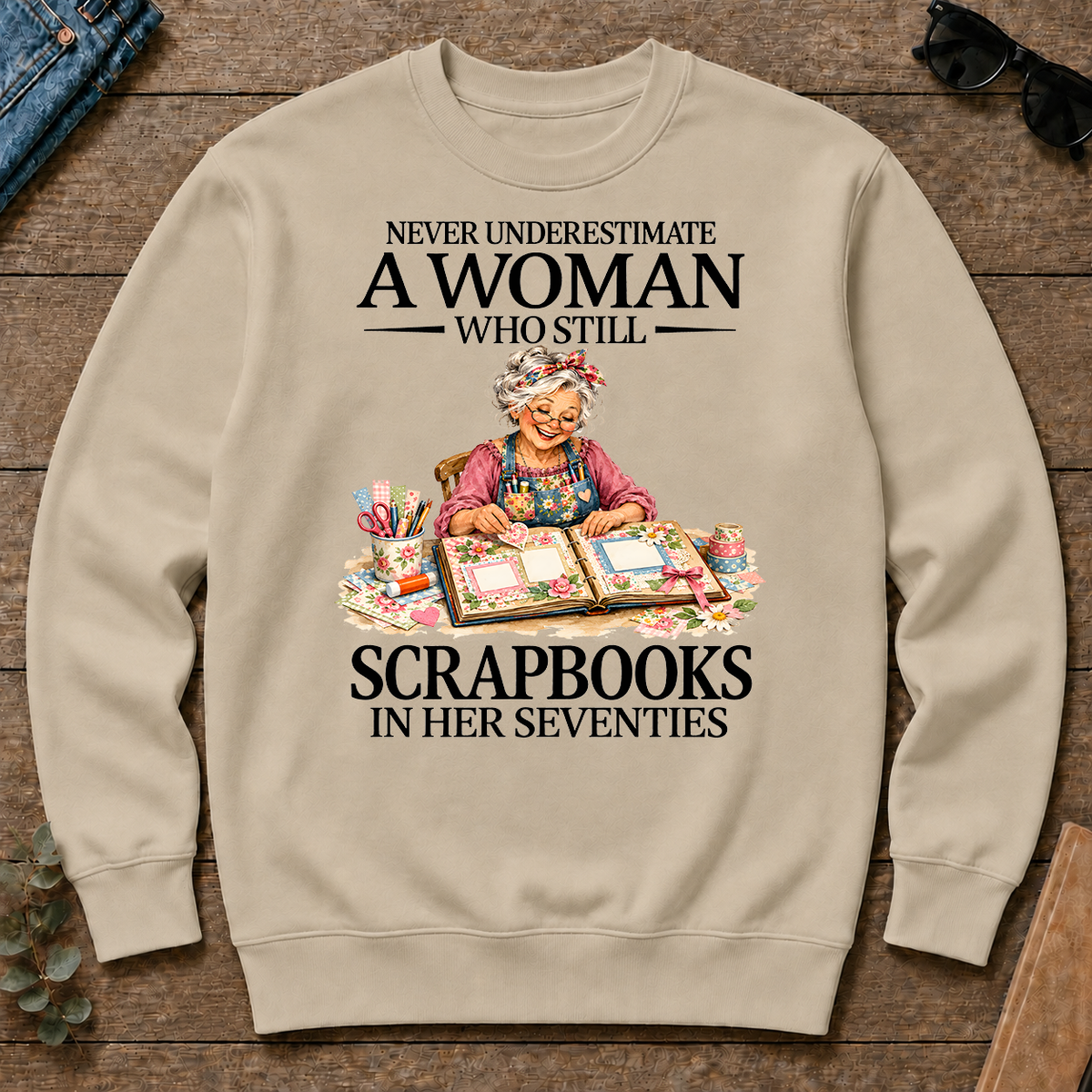 Funny A Woman Still Scrapbooks In Her Seventies - sand - CS2D-Sand