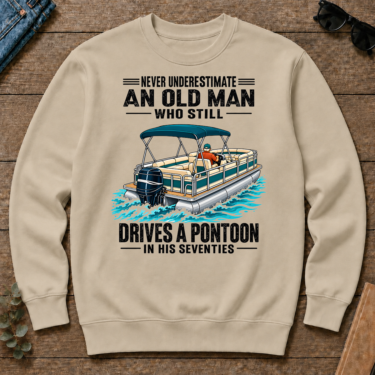 Never Underestimate An Old Man Still Drives A Pontoon In His 70s - sand - CS2D-Sand
