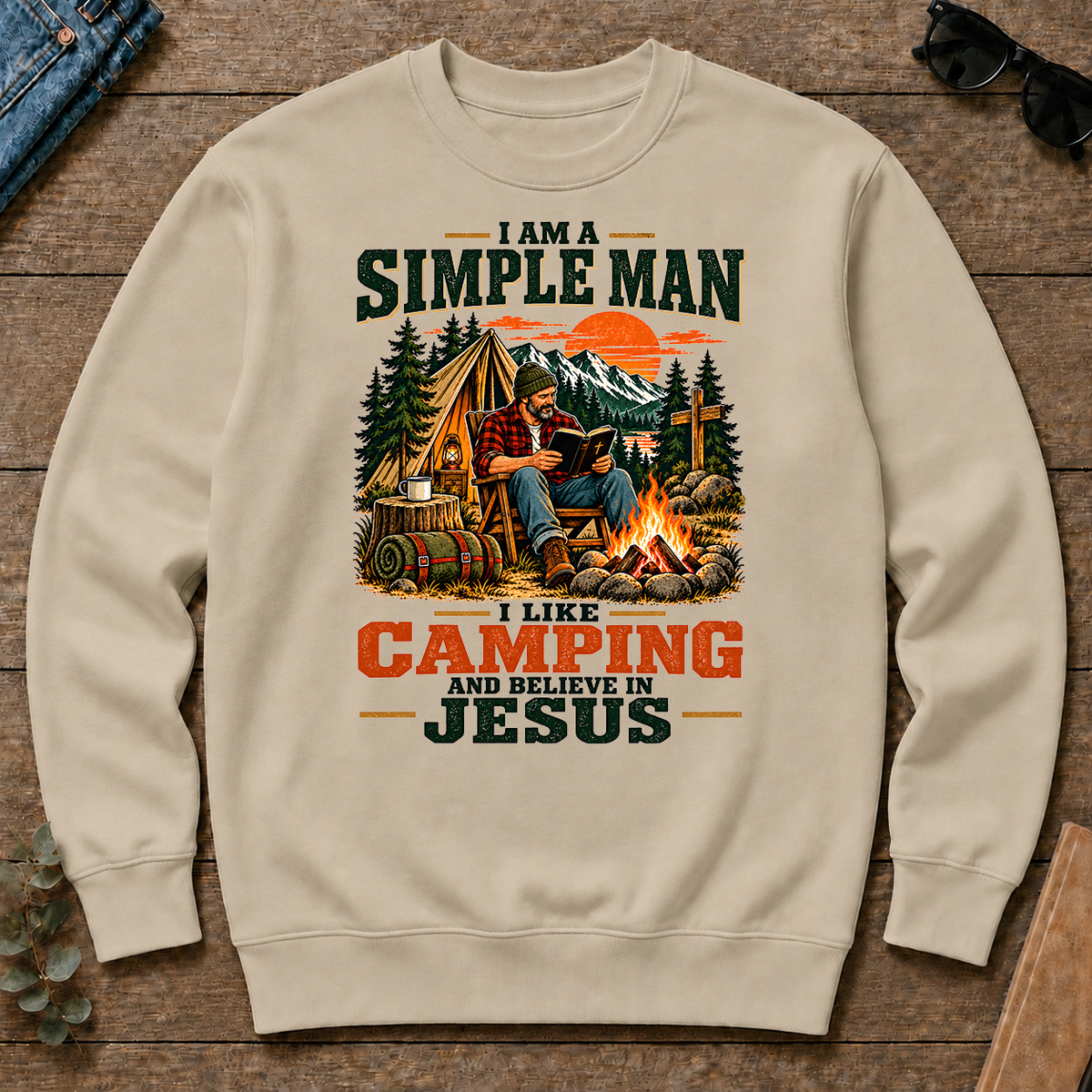I Like Camping And Believe In Jesus - sand - CS2D-Sand