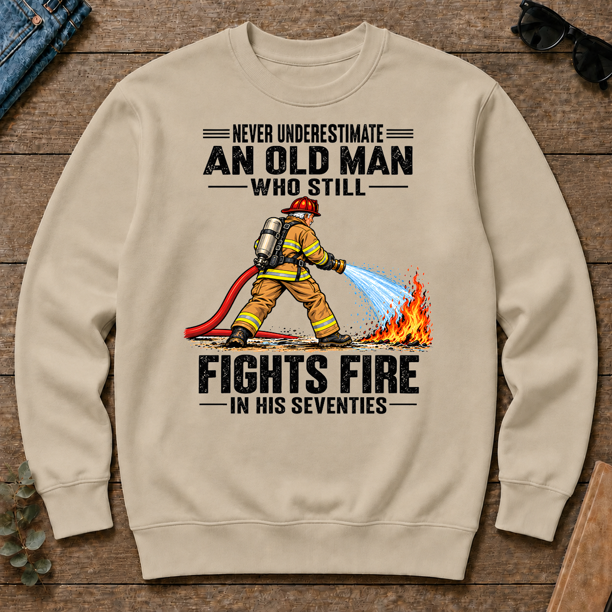 An Old Man Still Fights Fire In His 70s - sand - CS2D-Sand