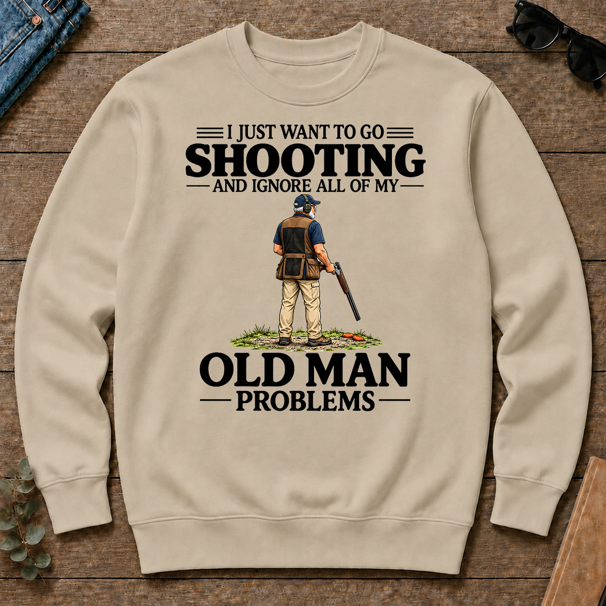 I Just Want To Go Shooting Vintage - sand - CS2D-Sand