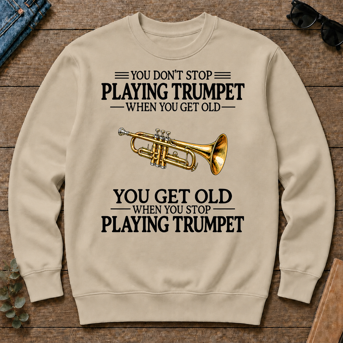 Don't Stop Playing Trumpet Vintage Art - sand - CS2D-Sand