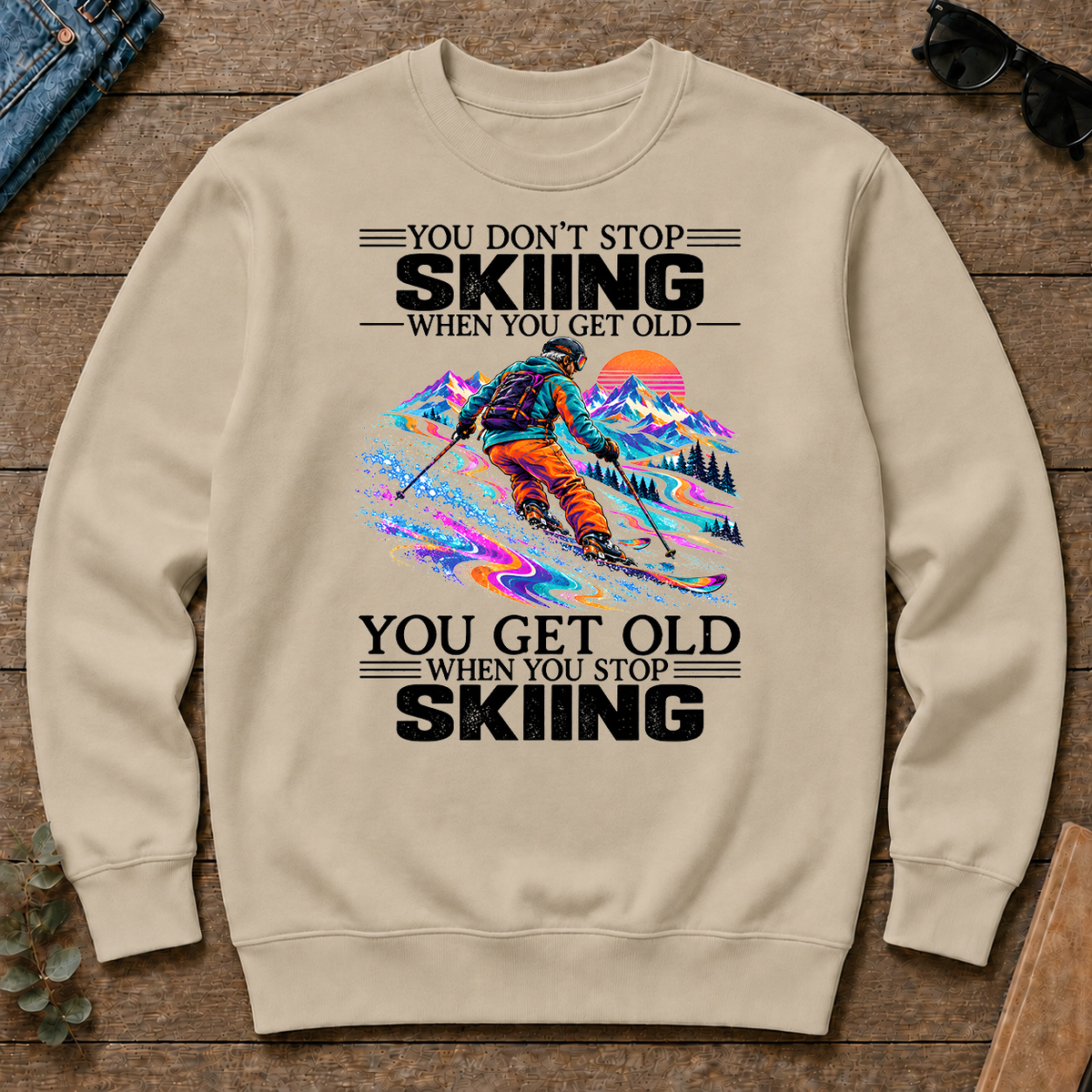 Psychedelic You Get Old When You Stop Skiing - sand - CS2D-Sand