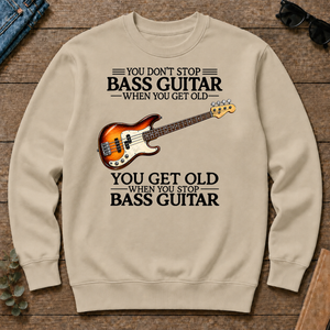 Don't Stop Playing Bass Guitar Vintage Art - sand - CS2D-Sand