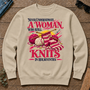 A Woman Still Knits In Her Seventies - sand - CS2D-Sand
