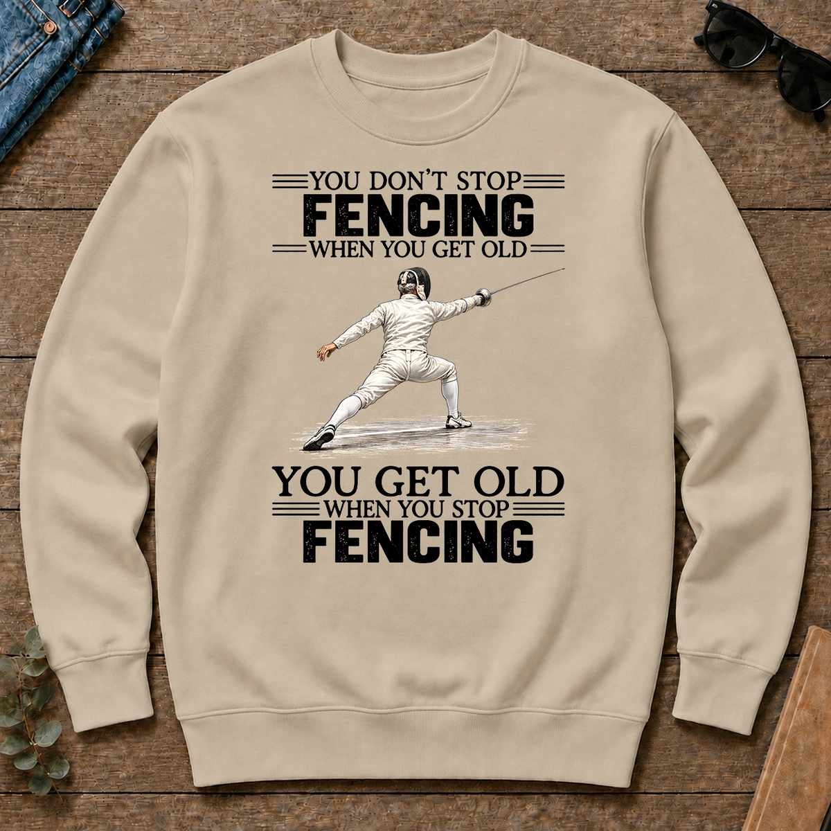 Vintage You Get Old When You Stop Fencing - sand - CS2D-Sand