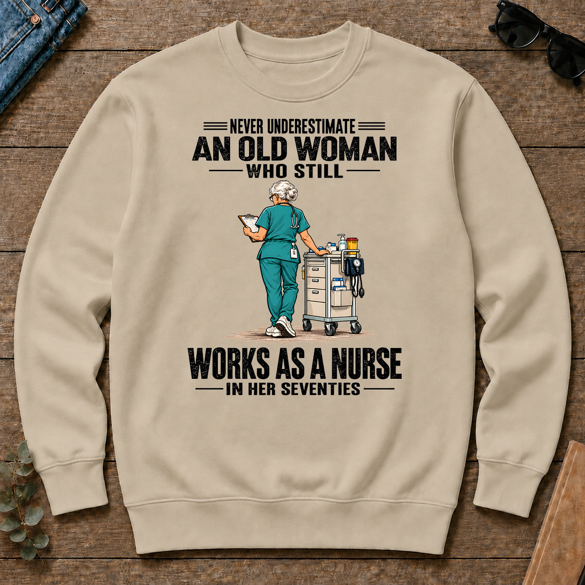 An Old Woman Still Works As A Nurse In Her 70s - sand - CS2D-Sand
