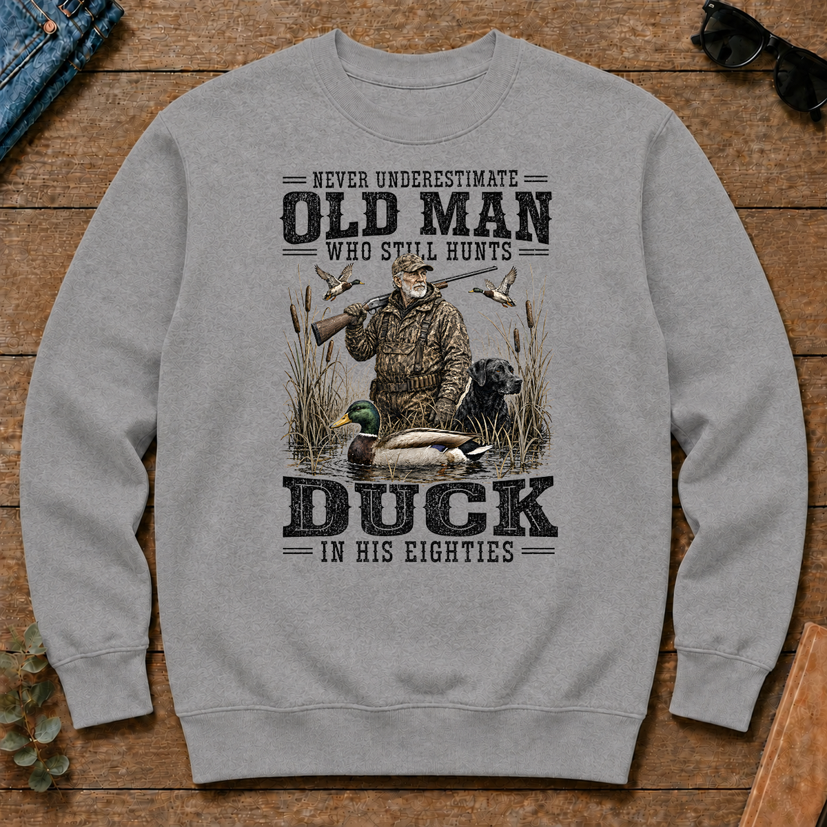 Old Man Hunting Duck In His Eighties - sport-grey - CS2D-SportGrey
