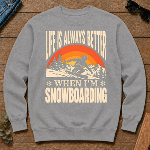 Vintage Life Is Always Better When I Am Snowboarding - sport-grey - CS2D-SportGrey