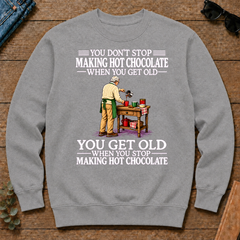 Old Man Don't Stop Making Hot Chocolate - sport-grey - CS2D-SportGrey