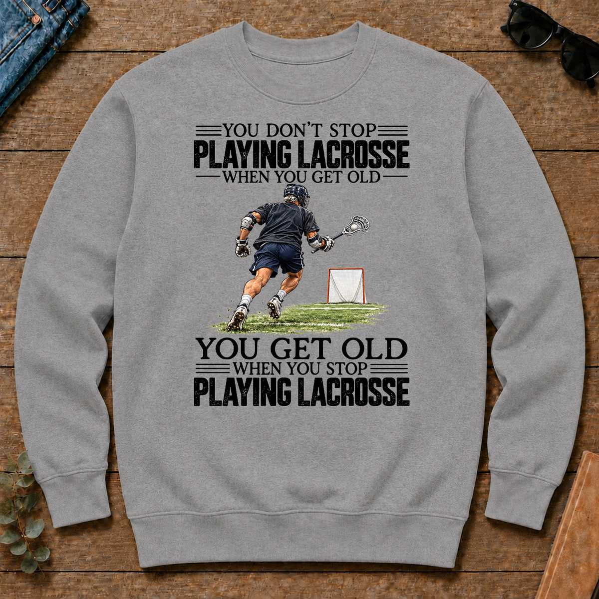 Vintage You Get Old When You Stop Playing Lacrosse - sport-grey - CS2D-SportGrey