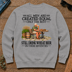 All Men Are Created Equal Only The Best Still Drink Wheat Beer 70s - sport-grey - CS2D-SportGrey
