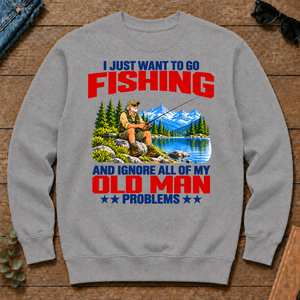 I Just Want To Go Fishing Art - sport-grey - CS2D-SportGrey
