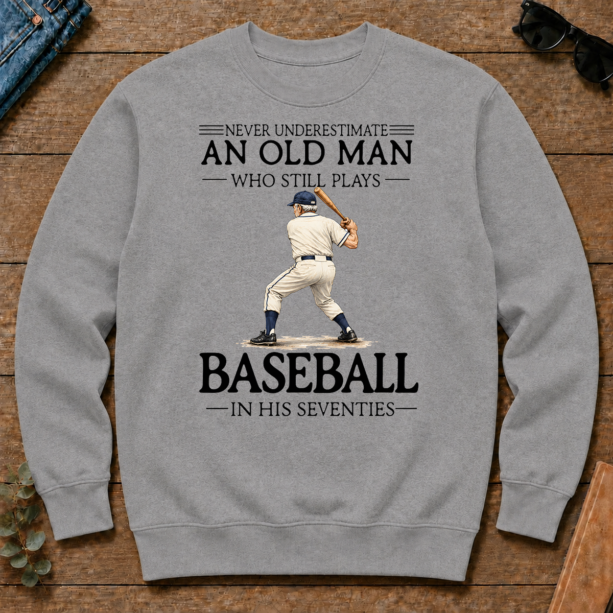 An Old Man Who Still Plays Baseball In His Seventies - sport-grey - CS2D-SportGrey