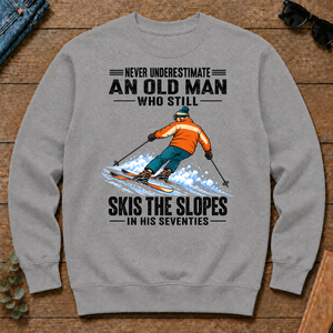 Never Underestimate An Old Man Still Skis The Slopes In His 70s - sport-grey - CS2D-SportGrey