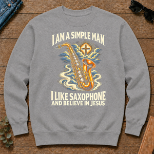 I Like Saxophone & Believe In Jesus - sport-grey - CS2D-SportGrey