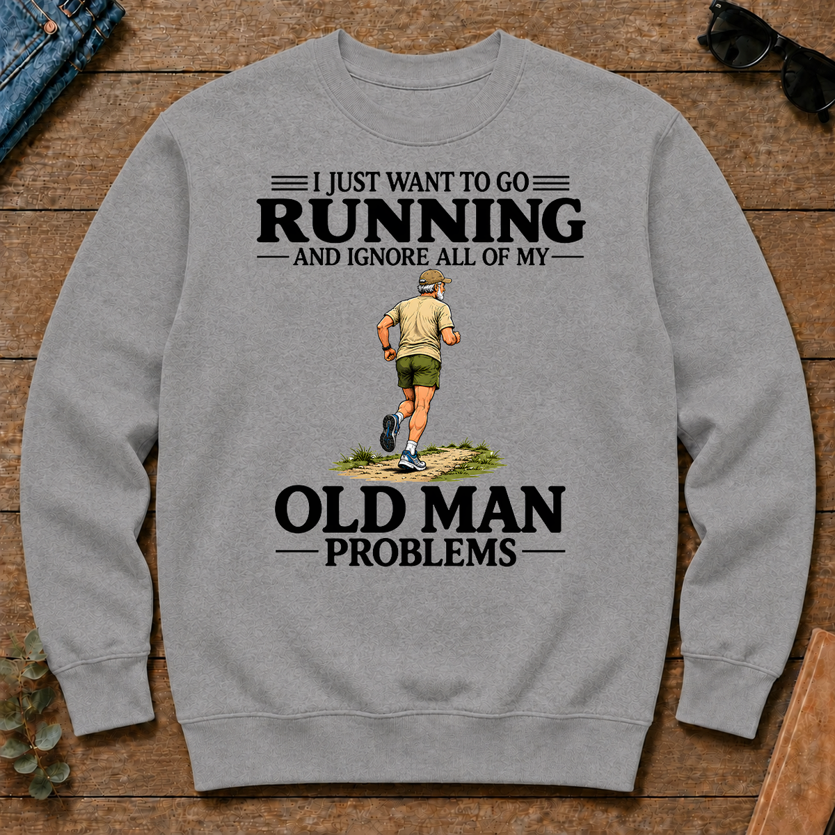 I Just Want To Go Running Vintage - sport-grey - CS2D-SportGrey