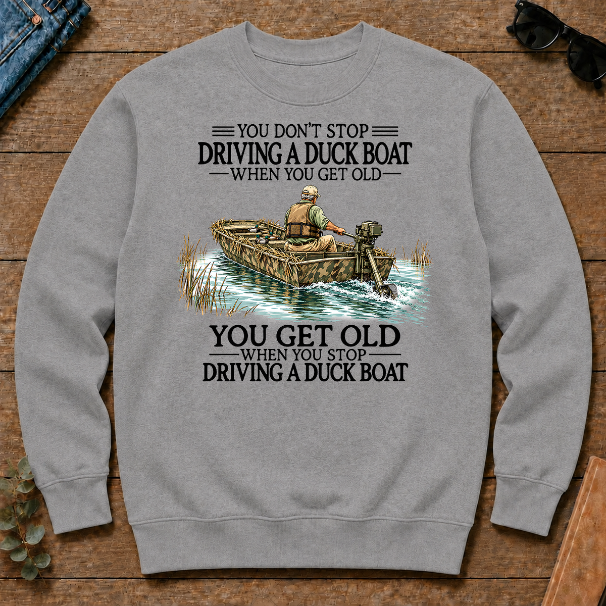 Don't Stop Driving Duck Boat - sport-grey - CS2D-SportGrey