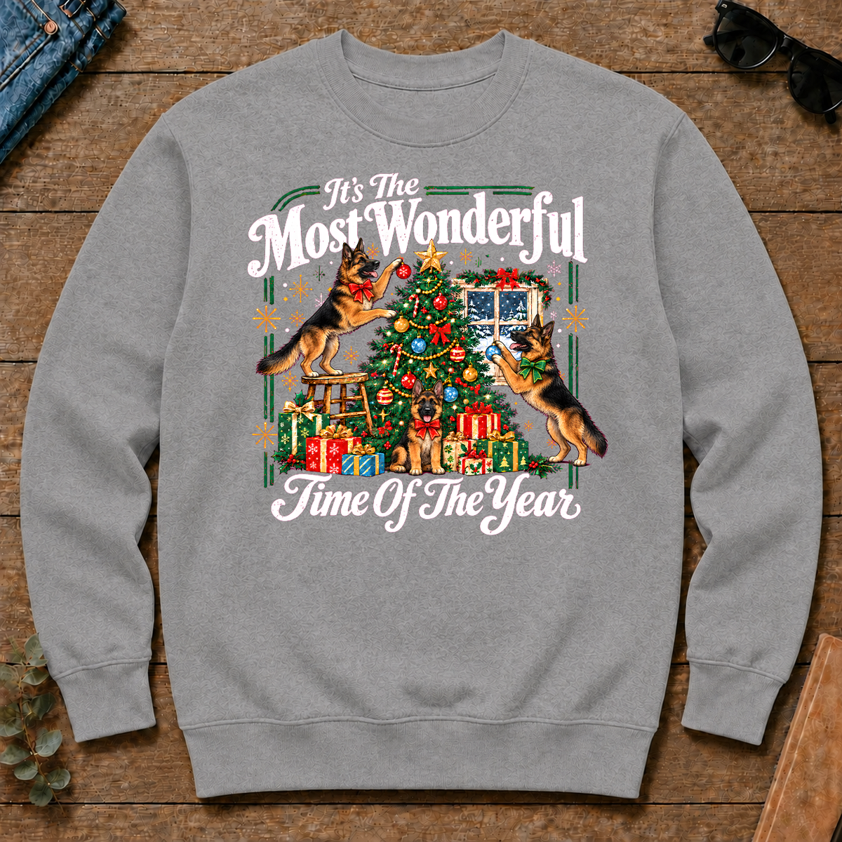 Wonderful Christmas German Shepherd - sport-grey - CS2D-SportGrey