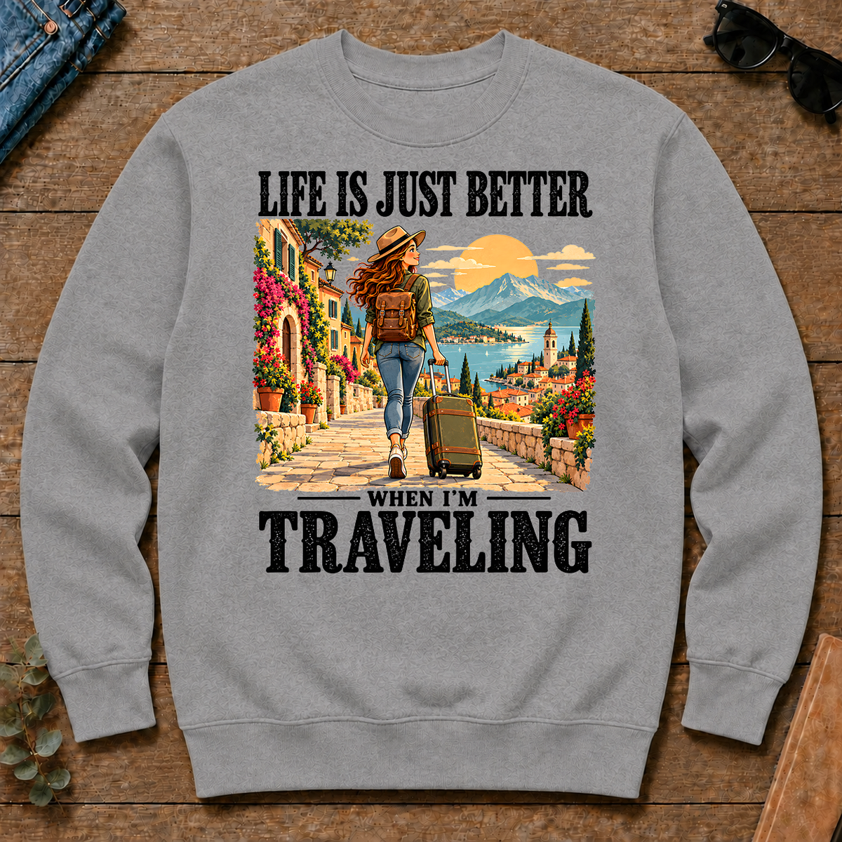Life Is Just Better When I'm Traveling - sport-grey - CS2D-SportGrey