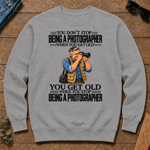 Vintage You Get Old When You Stop Being A Photographer - sport-grey - CS2D-SportGrey