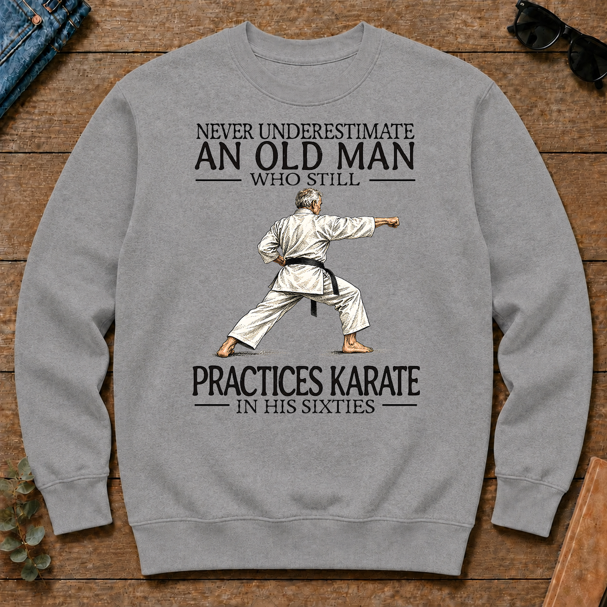 An Old Man Who Still Pratices Karate In His Sixties - sport-grey - CS2D-SportGrey