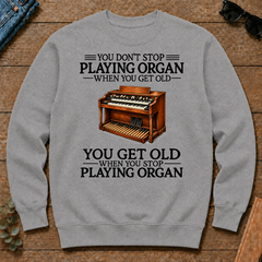Don't Stop Playing Organ Vintage Art - sport-grey - CS2D-SportGrey