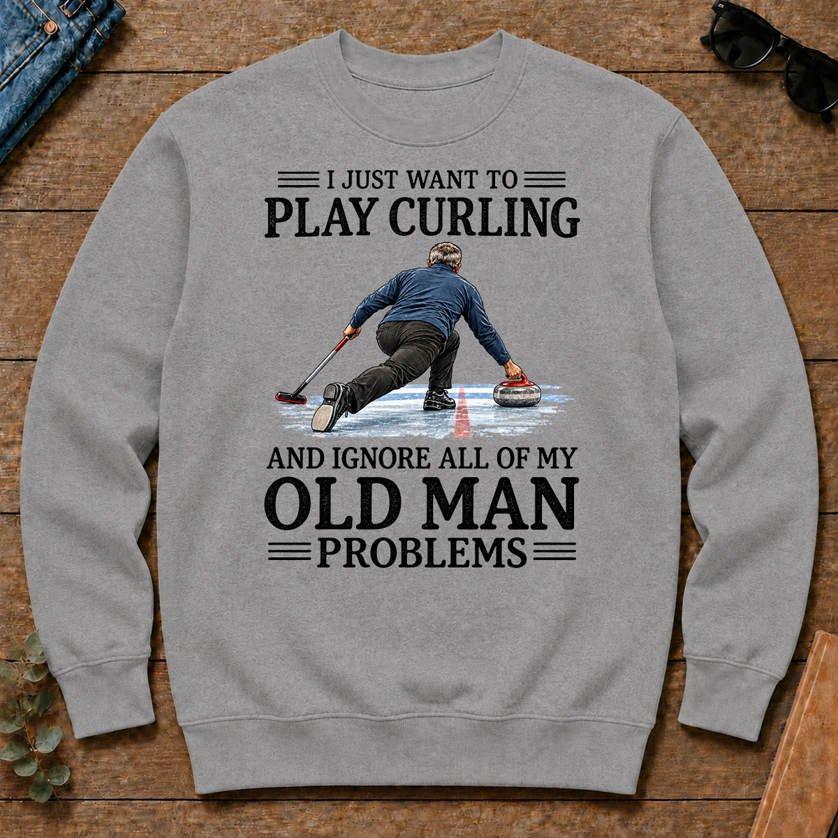 I Just Want To Play Curling - sport-grey - CS2D-SportGrey