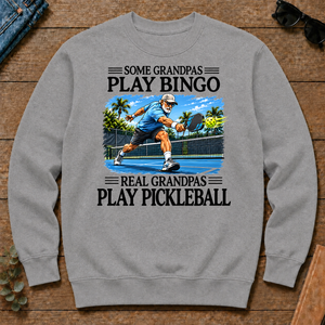 Some Grandpas Play Bingo Real Grandpas Play Pickleball - sport-grey - CS2D-SportGrey