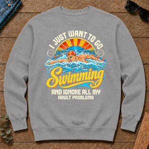 I Just Want To Go Swimming & Ignore All Adult Problems - sport-grey - CS2D-SportGrey