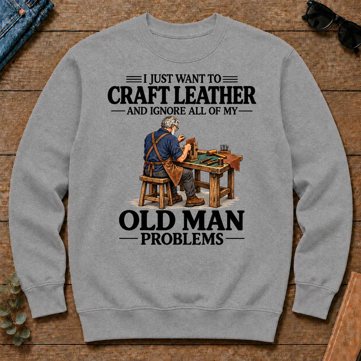 I Just Want To Craft Leather - sport-grey - CS2D-SportGrey