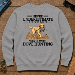 Never Underestimate An Old Man Who Loves Dove Hunting Art - sport-grey - CS2D-SportGrey