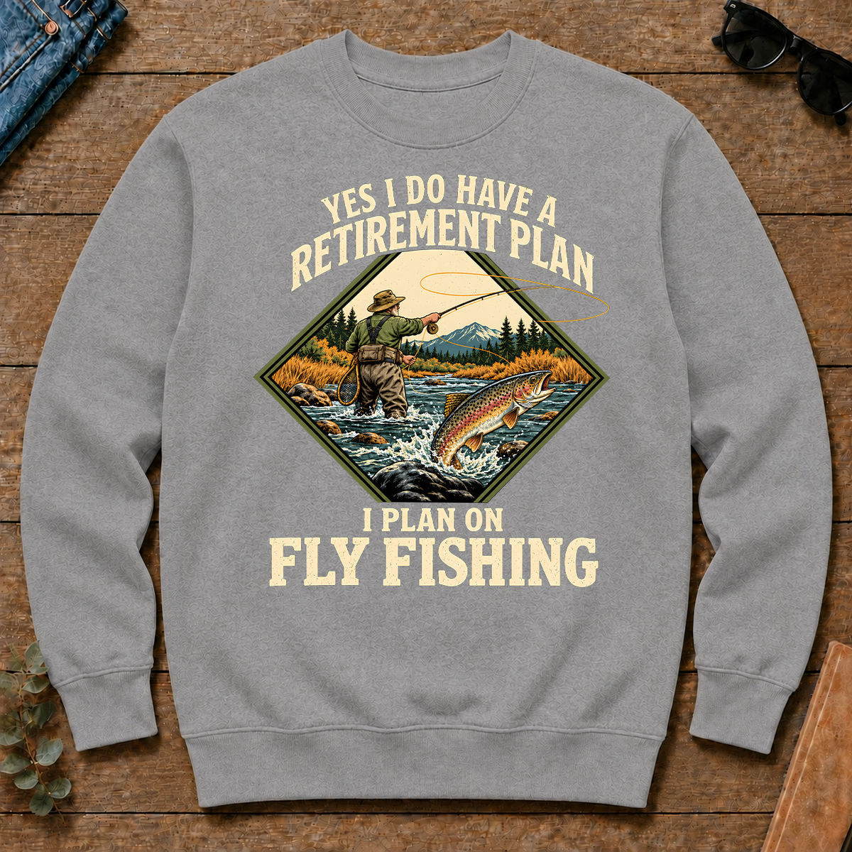 I Plan On Fly Fishing - sport-grey - CS2D-SportGrey