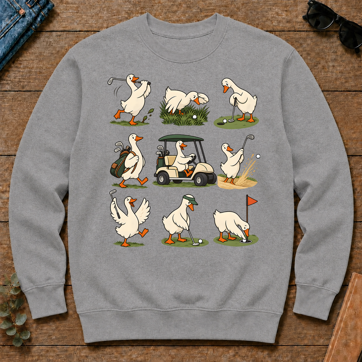 Funny Ducks Playing Golf - sport-grey - CS2D-SportGrey