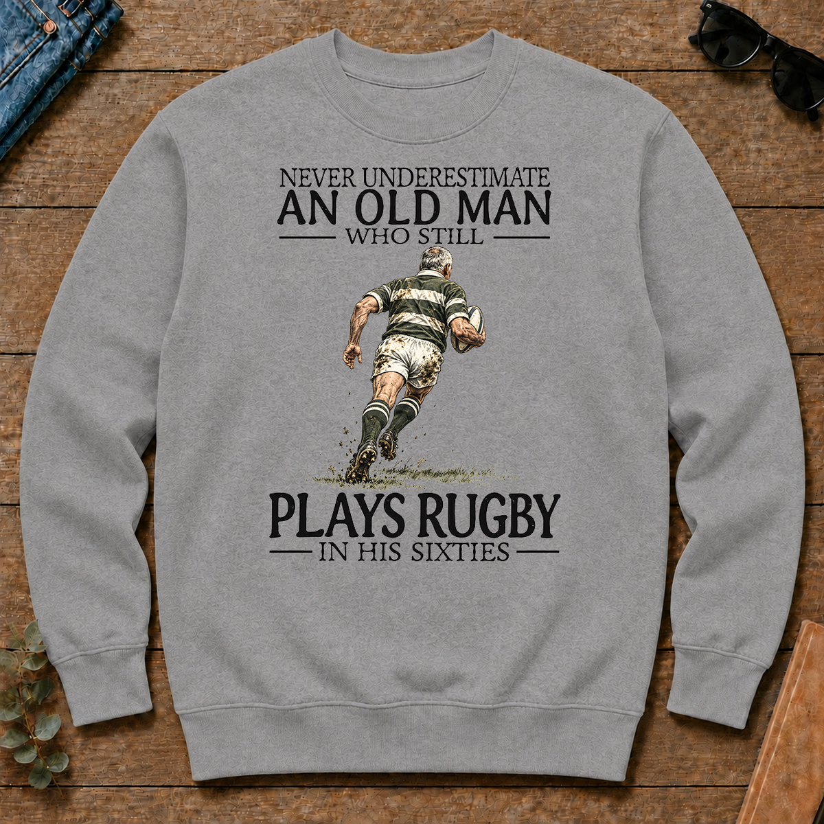 An Old Man Who Still Plays Rugby In His Sixties - sport-grey - CS2D-SportGrey