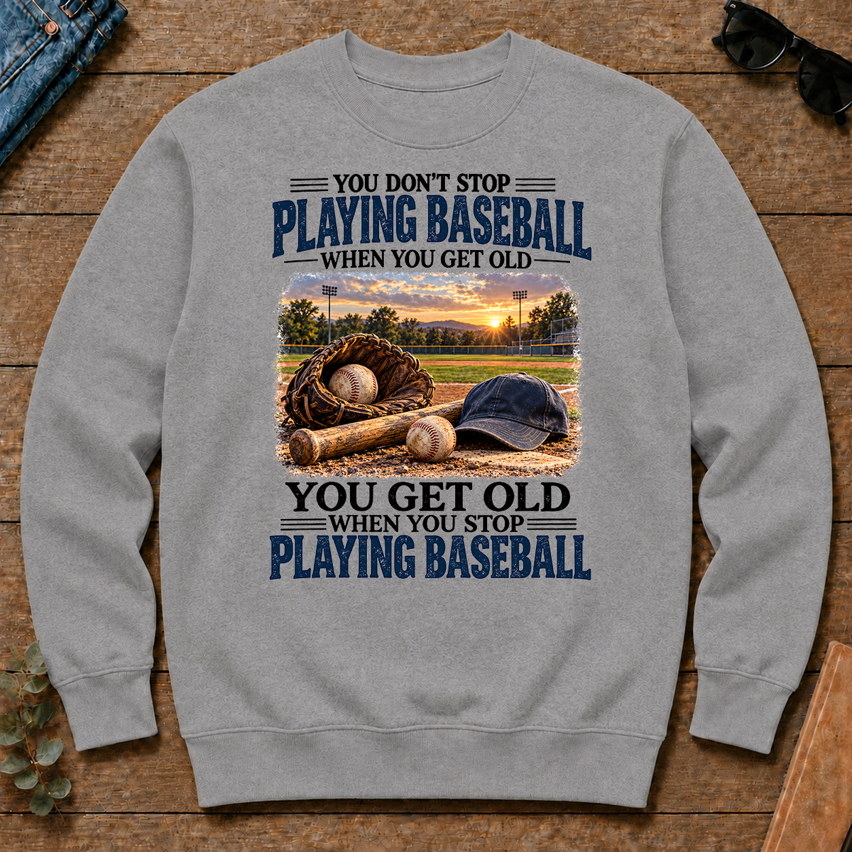 Playing Baseball You Get Old When You Stop - sport-grey - CS2D-SportGrey