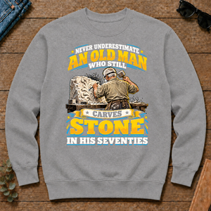 Yellow An Old Man Still Carves Stone In His Seventies - sport-grey - CS2D-SportGrey