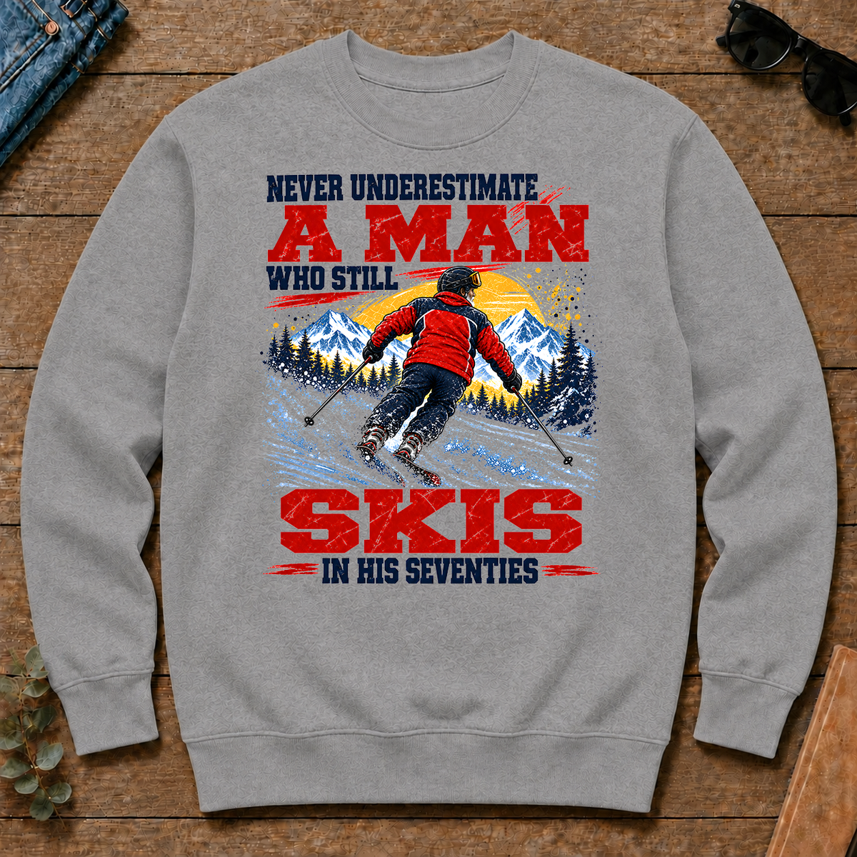 A Man Still Skis In His 70s - sport-grey - CS2D-SportGrey